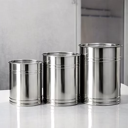 multi-size stainless steel storage container set