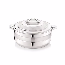 classic insulated stainless steel casserole (mirror finish)