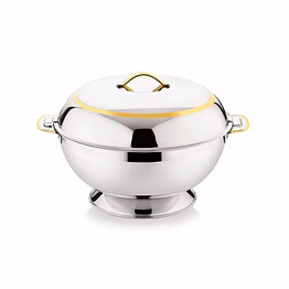 premium insulated stainless steel casserole (gold)