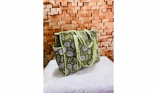 Handblock medium tote bags (16*16 inches)