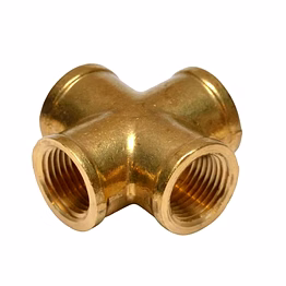 brass female cross