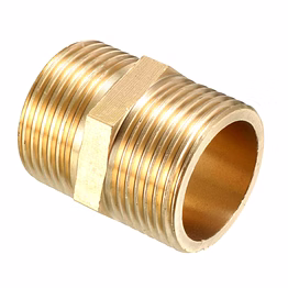 brass hex nipple
