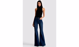 David Hamilton High Waisted Bell Bottom Denim Jeans