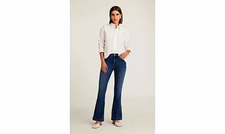 David Hamilton Flared Fit Denim Jeans Women