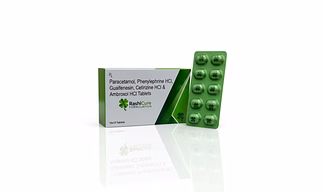 PARACETAMOL PHENYLEPHRINE GUAIFENESIN CETRIZINE HCL & AMBROXOL HCL TABLET