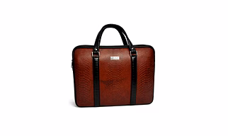Leather laptop bag