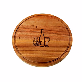 acacia wooden cheese board 12inch* 15mm