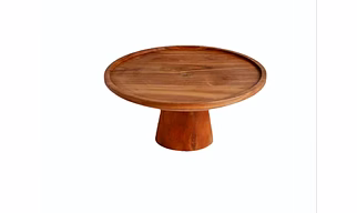 acacia wooden cake stand 10inch top height