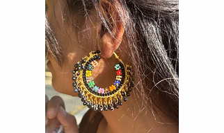 Daisy Hoop Earring