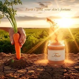 The Botanical Glow : Handmade Carrot Powder for Anti-Ageing