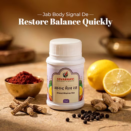 seva bhavi anand bhairav ras for fever & digestion (10 gm)