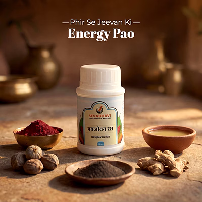 seva bhavi navjeevan ras for nerve strength & pain relief (10 gm)