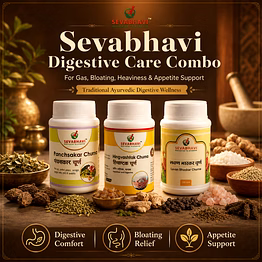sevabhavi pachan digestive care gift pack – hingvashtak churna, panchsakar churna & lavan bhaskar churna