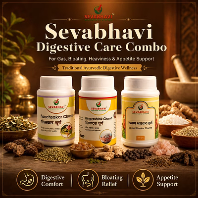 sevabhavi pachan digestive care gift pack – hingvashtak churna, panchsakar churna & lavan bhaskar churna