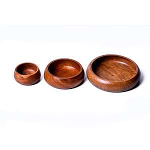 wooden serving Bowl set