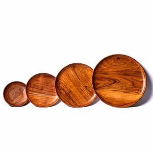 wooden Plate set