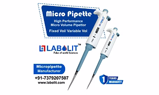 Micropipette Semi/Fully autoclave fixed and variable volume labolit brand