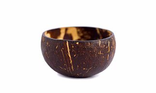 Thenga Coconut Shell Bowl – 350 ml | Handcrafted Natural Tableware