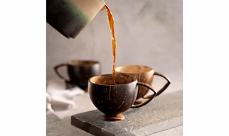 Thenga Coconut Shell Cup – 200 ml | Handcrafted Natural Drinkware