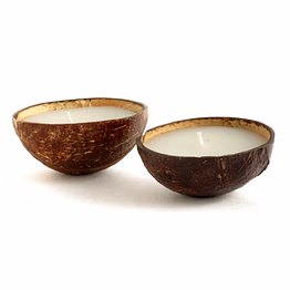 thenga coconut shell candle/diya | scented soy wax candle