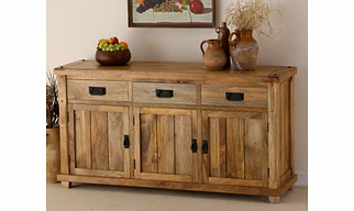 WOODEN SIDEBOARD IN NATURAL FINISH