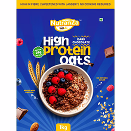 nutranza dark choco high protien oats