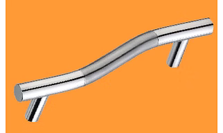 Stainless Steel Cabinet Handle 'S'