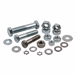 fasteners (hex bolt, hex nut, washer)