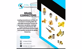 Brass electronics connector
