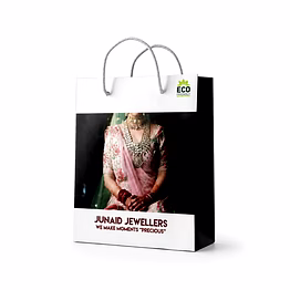 vyom laminated kraft paper bag with flex-loop handles