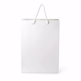 vyom white paper bag with rope handles