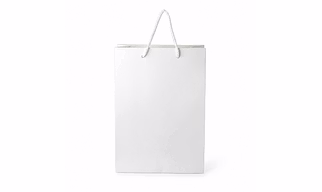 White Paper Bag With Rope Handles