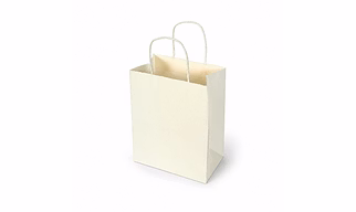 White Paper Bag With Twisted Handles and Standard sizes 5 x 3 x 8 to 10 x 3 x 12 inch