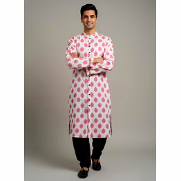 pastel harmony | ikat kurta
