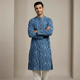 dabu indigo | stripes