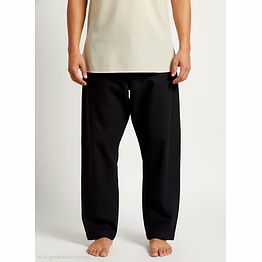 charcoal cotton satin bottom | j pants