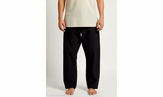 Charcoal Cotton Satin Bottom | J Pants