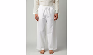 Ivory Cotton Satin Bottom | J Pants