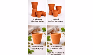 100 ml TERRACOTTA TEA KULLAD GLASS