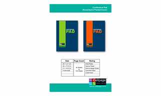 Conference Pad Knotched & Pasted Cover