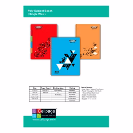 poly subject books ( single wire )