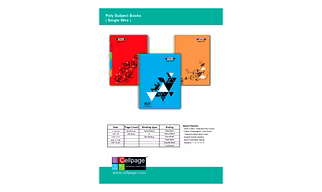 Poly Subject Books ( Single Wire )