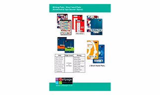 Writing Pads / Short hand Pads (Knotched & Tape Bound / Spiral)