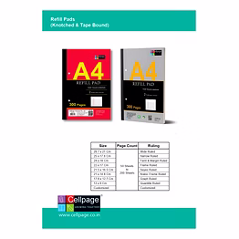 refill pads (knotched & tape bound)