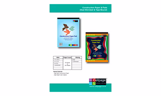 Construction Paper & Pads (Heat Shirnked & Tape Bound)