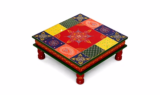 Handmade painting chowki