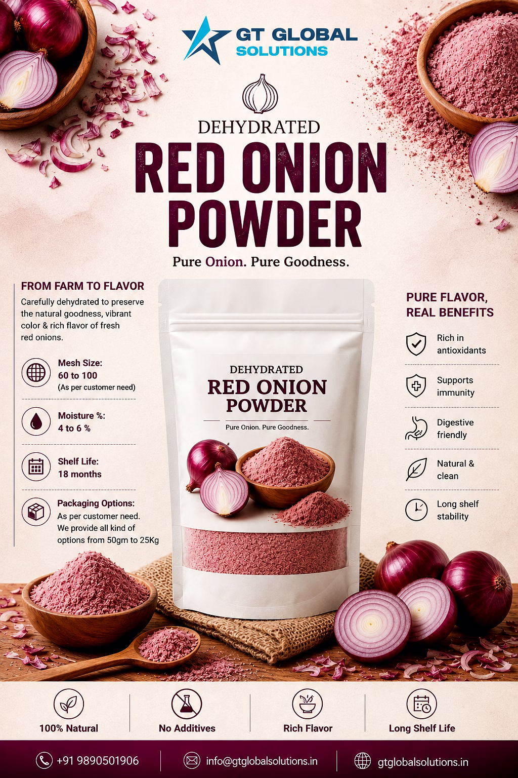 Dehydrated Red Onion Powder image 2