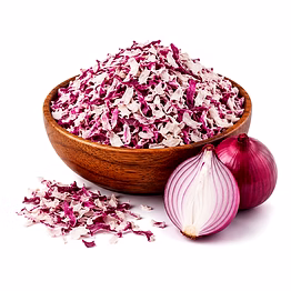 dehydrated red onion flakes