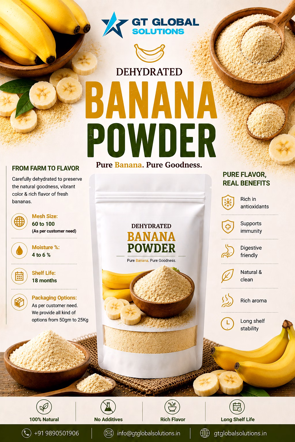 Dehydrated Banana Powder image 2