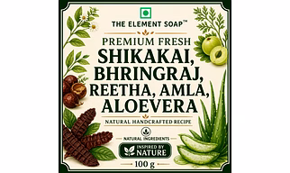 Premium Bhringraj, Shikakai,Reetha, Amla, & Aloe vera Shampoo Bar